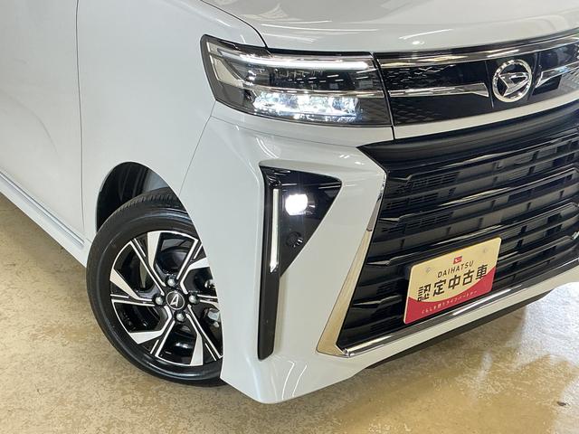 タントカスタムＸリミテッド　届出済未使用車　ディスプレイオーディオ届出済未使用車　９インチディスプレイオーディオ　フルセグチューナー　ブルートゥース対応　バックカメラ　スマートアシスト　両側リヤパワースライドドア　アダプティブクルーズコントロール　ＬＥＤヘッドライト（京都府）の中古車