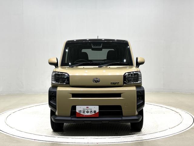 タフトGターボ ナビ バックカメラ ETCスカイフィールトップ LEDオートライト フロントフォグランプ 運転席助手席シートヒーター プッシュボタンスタート キーフリーシステム 電動パーキングブレーキ バックカメラ アルミホイール(広島県)の中古車