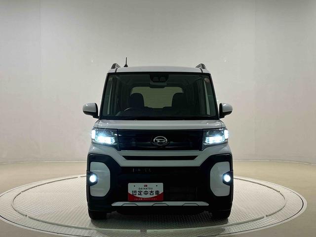 タントファンクロスターボ　運転席・助手席シートヒーター　キーフリー純正ナビ装着用アップグレードパック　両側パワースライドドア　スーパーＵＶ＆ＩＲカットガラス　本革巻ステアリングホイール　本革巻シフトレバー　１５インチアルミホイール　電動パーキングブレーキ（広島県）の中古車