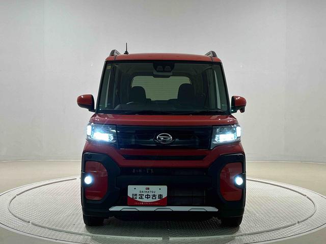 タントファンクロスターボ　４ＷＤ　電動パーキングＬＥＤオートライト　パワースライドドアウェルカムオープン機能　電動パーキングブレーキ　運転席助手席シートヒーター　アルミホイール　キーフリーシステム　　オート電動格納式ドアミラー（広島県）の中古車