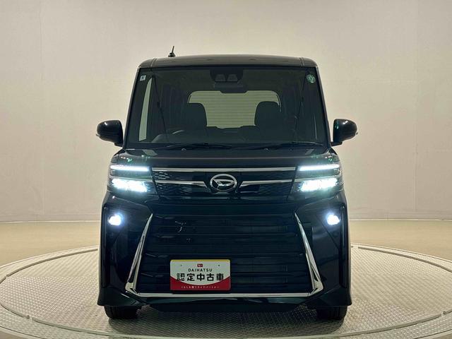 タントカスタムＲＳ　電動パーキング　運転席助手席シートヒーターＬＥＤオートライト　パワースライドドアウェルカムオープン機能　電動パーキングブレーキ　運転席助手席シートヒーター　アルミホイール　キーフリーシステム　　オート電動格納式ドアミラー（広島県）の中古車