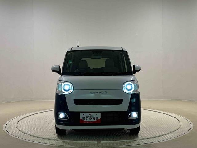 ムーヴキャンバスストライプスＧ　４ＷＤ　ＬＥＤヘッドランプ・フォグランプ電動パーキングブレーキ　プッシュボタンスタート　セキュリティアラーム　バックカメラ　両側パワースライドドアウエルカムオープン機能　オート電動格納式ドアミラー　シートヒーター　ステアリングスイッチ（広島県）の中古車
