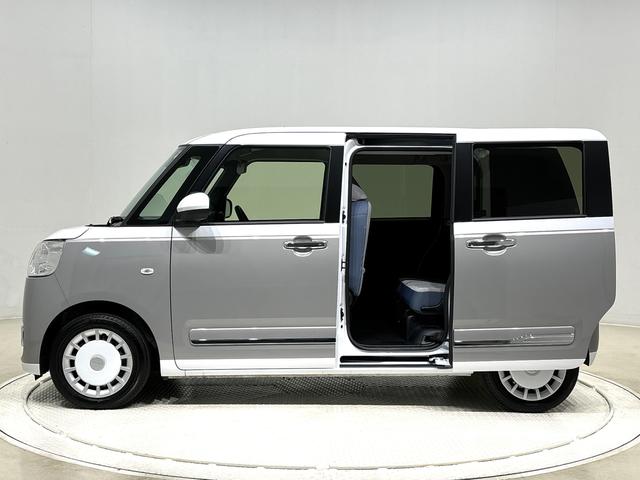 ムーヴキャンバスストライプスＧ　２ＷＤ　ＣＶＴ車両側電動スライドドア　電動パーキングブレーキ　電動格納ドアミラー　キーフリーシステム　ＬＥＤヘッドランプ＆フォグランプ　バックカメラ（広島県）の中古車