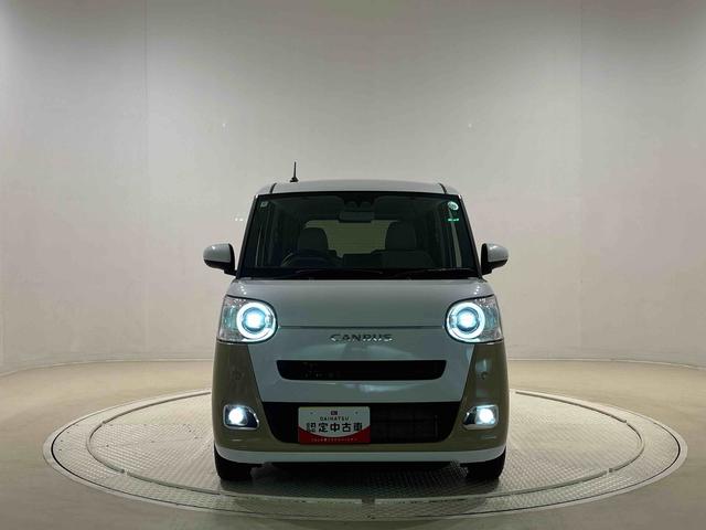 ムーヴキャンバスストライプスＧターボ　ＬＥＤヘッドライト　キーフリースタートボタン　キーフリー　ＬＥＤヘッドライト　フォグランプ　オートライト　オートハイビーム　両側パワースライドドア　シートヒーター　バックカメラ（広島県）の中古車