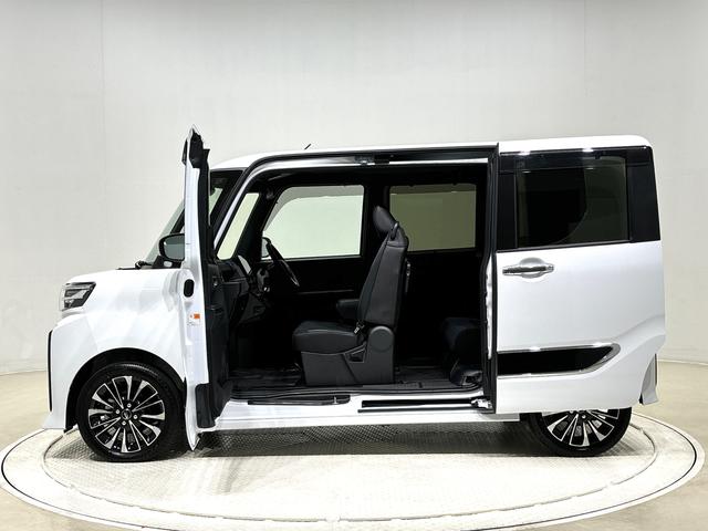 タントカスタムＲＳ　ナビ　ドラレコ　パノラマモニターカメラＬＥＤオートライト　パワースライドドアウェルカムオープン機能　助手席ロングスライド　助手席イージークローザー　運転席助手席シートヒーター　セキュリティアラーム　キーレスエントリー　　プッシュスタート（広島県）の中古車