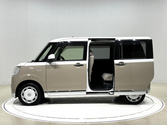 ムーヴキャンバスＸメイクアップ　ＳＡII　ナビ　ＥＴＣ車載器　ドラレコハロゲンライト　ＬＥＤフォグランプ　置き楽ボックス　オートライト　プッシュボタンスタート　セキュリティアラーム　パノラマモニター対応カメラ　両側パワースライドドア（広島県）の中古車