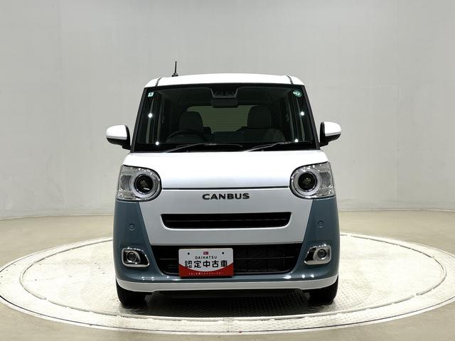 ムーヴキャンバスストライプスＧターボ　　ＬＥＤヘッドライト　キーフリースタートボタン　キーフリー　ＬＥＤヘッドライト　フォグランプ　オートライト　オートハイビーム　両側パワースライドドア　シートヒーター　バックカメラ（広島県）の中古車