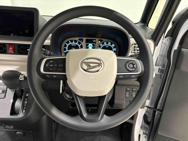 ムーヴキャンバスストライプスＧターボ　　ＬＥＤヘッドライト　キーフリースタートボタン　キーフリー　ＬＥＤヘッドライト　フォグランプ　オートライト　オートハイビーム　両側パワースライドドア　シートヒーター　バックカメラ（広島県）の中古車