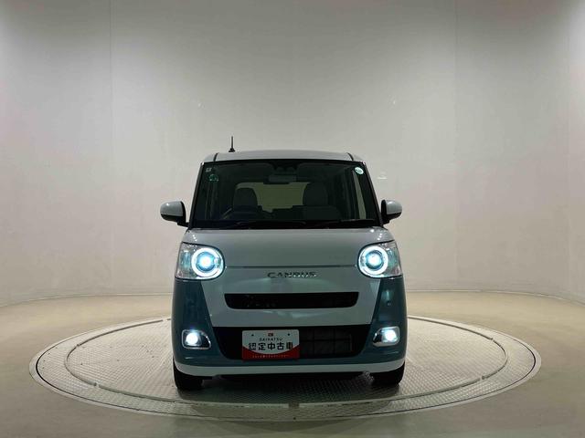 ムーヴキャンバスストライプスＧターボ　　ＬＥＤヘッドライト　キーフリースタートボタン　キーフリー　ＬＥＤヘッドライト　フォグランプ　オートライト　オートハイビーム　両側パワースライドドア　シートヒーター　バックカメラ（広島県）の中古車