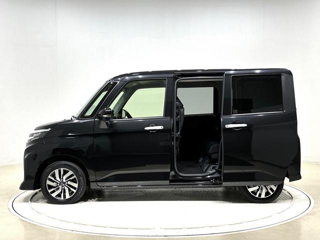 トールカスタムＧ　電動パーキングブレーキ　クルーズコントロールＬＥＤヘッドランプ・フォグランプバックカメラ　１４インチアルミホイール　オートライト　プッシュボタンスタート　　コーナーセンサー　パワースライドドア　キーフリーシステム（広島県）の中古車