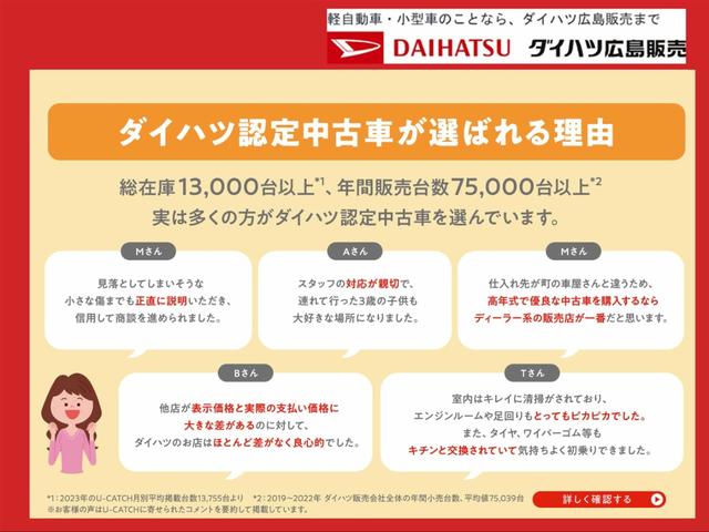 ムーヴキャンバスストライプスＧ　電動パーキングブレーキＬＥＤオートライト・フォグランプ　電動パーキングブレーキ　プッシュボタンスタート　セキュリティアラーム　バックカメラ　両側パワースライドドアウエルカムオープン機能　オート電動格納式ドアミラー（広島県）の中古車