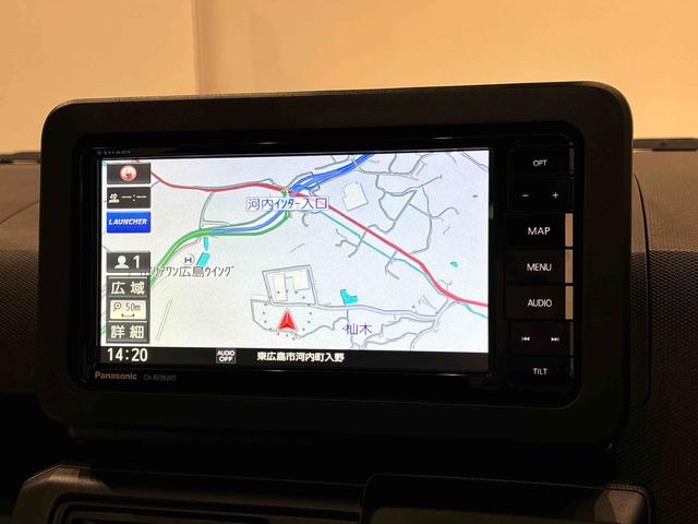 タフトＸ　ナビゲーション　バックモニター　ＥＴＣ車載器　バイザー付オートエアコン　電動パーキングブレーキ　プッシュボタンスタート　オート格納機能付きドアミラー　サイドエアバック　ＬＥＤヘッドランプ　キーフリーシステム　セキュリティアラーム（広島県）の中古車