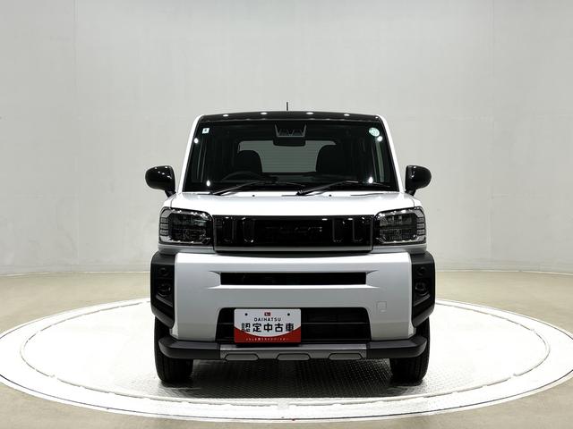 タフトＧターボ　ダーククロムベンチャー　全車速追従機能付ＡＣＣ純正ナビ装着用アップグレードパック　１５インチアルミホイール　運転席・助手席シートヒーター　スーパーＵＶ＆ＩＲカットガラス　本革巻ステアリングホイール　本革巻シフトレバー　リバース連動リヤワイパー（広島県）の中古車