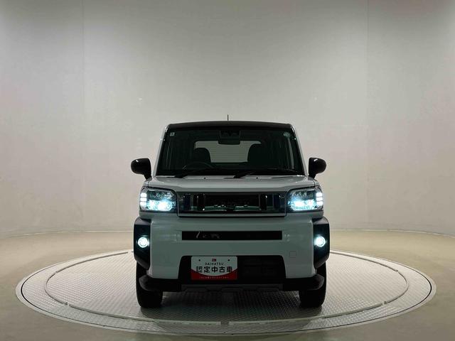 タフトＧターボ　ダーククロムベンチャー　全車速追従機能付ＡＣＣ純正ナビ装着用アップグレードパック　１５インチアルミホイール　運転席・助手席シートヒーター　スーパーＵＶ＆ＩＲカットガラス　本革巻ステアリングホイール　本革巻シフトレバー　リバース連動リヤワイパー（広島県）の中古車