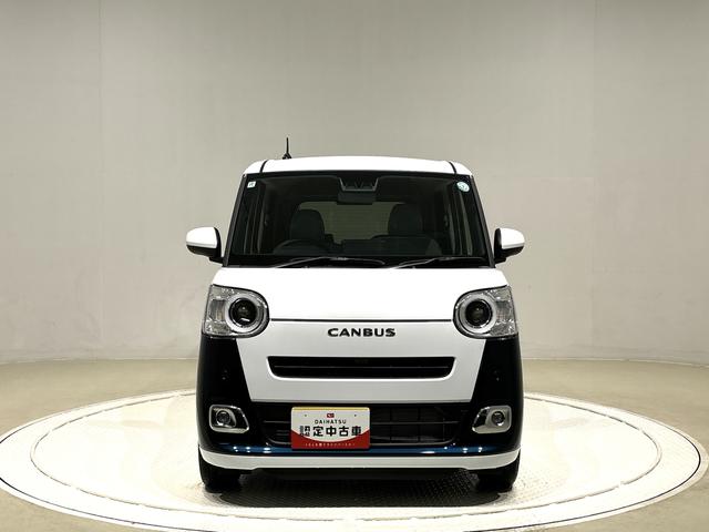 ムーヴキャンバスストライプスＧターボ　２ＷＤ　ＣＶＴ車　バックカメラＬＥＤヘッドランプ＆フォグランプ　両側電動スライドドア　オート電動格納ドアミラー　キーフリーシステム　運転席・助手席シートヒーター　ＳＲＳサイドエアバッグ＆カーテンシールドエアバッグ（広島県）の中古車
