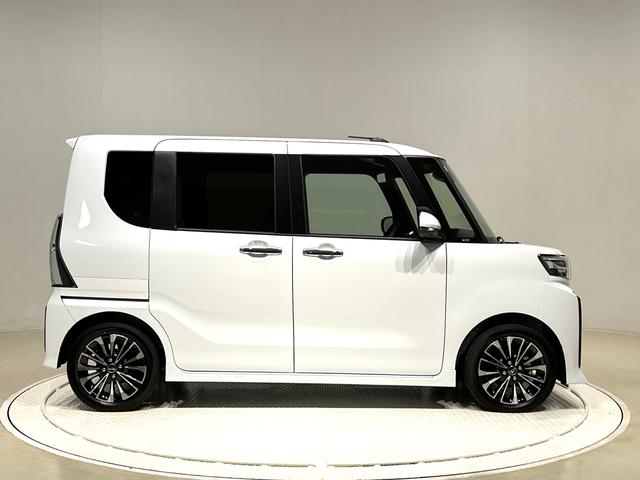 タントカスタムＲＳ　前席シートヒーター　全周囲カメラ　ターボ車ＬＥＤヘッドライト　ＬＥＤフォグランプ　オートブレーキホールド機能付き電動パーキングブレーキ　両側電動スライドドア　プッシュボタンスタート　ＳＲＳサイドエアバッグ　オーディオ操作用ステアリングスイッチ（広島県）の中古車