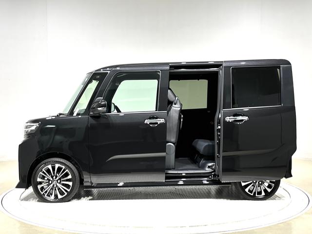 タントカスタムＲＳ　２ＷＤ　ＣＶＴ車　バックカメラＬＥＤヘッドランプ＆フォグランプ　ミラクルオープンドア　キーフリーシステム　オート電動格納ドアミラー　両側電動スライドドア　ＳＲＳサイドエアバッグ＆カーテンシールドエアバッグ　フロントシートヒーター（広島県）の中古車