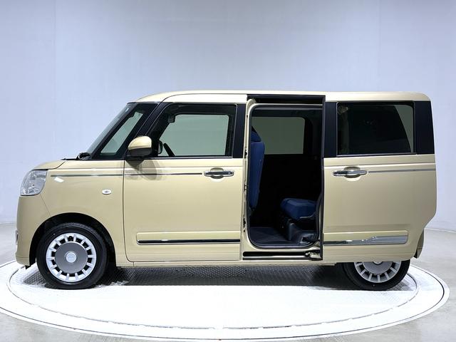 ムーヴキャンバスセオリーＧターボ　２ＷＤ　ＣＶＴ車　バックカメラＬＥＤヘッドランプ＆フォグランプ　オート電動格納ドアミラー　キーフリーシステム　両側電動スライドドア　運転席・助手席シートヒーター　オートエアコン　アダプティブクルーズコントロール（広島県）の中古車
