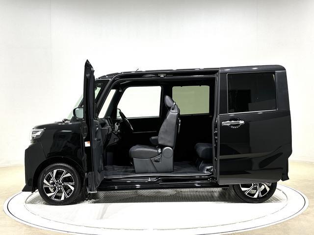 タントカスタムＸ　２ＷＤ　ＣＶＴ車　バックカメラＬＥＤヘッドランプ＆フォグランプ　キーフリーシステム　運転席・助手席シートヒーター　ミラクルオープンドア　両側電動スライドドア　ＳＲＳサイドエアバッグ＆カーテンシールドエアバッグ　電動格納ドアミラー（広島県）の中古車