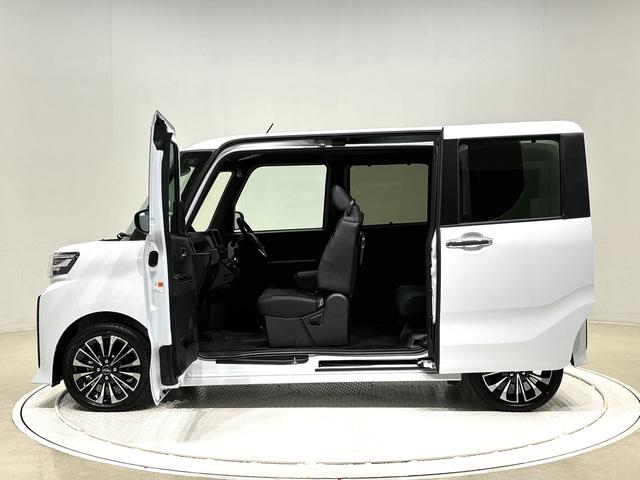 タントカスタムＲＳ　２ＷＤ　ＣＶＴ車　バックカメラＬＥＤヘッドランプ＆フォグランプ　ミラクルオープンドア　キーフリーシステム　両側電動スライドドア　運転席・助手席シートヒーター　ＳＲＳサイドエアバッグ＆カーテンシールドエアバッグ　電動格納ドアミラー（広島県）の中古車