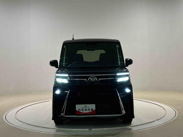 タントカスタムＲＳ　ターボ車　バックカメラ　前席シートヒーターＬＥＤヘッドライト　ＬＥＤフォグランプ　両側電動スライドドア　オートブレーキホールド機能付き電動パーキングブレーキ　前席シートヒーター　ＳＲＳサイドエアバッグ　オーディオ操作用ステアリングスイッチ（広島県）の中古車