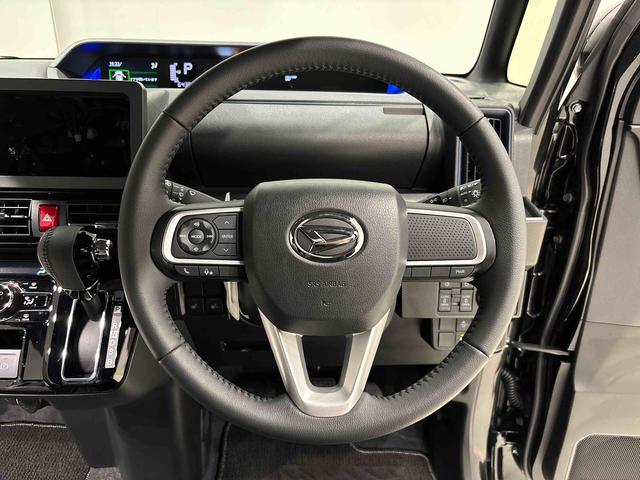 タントカスタムＲＳ　バックカメラ　シートバックテーブルＬＥＤオートライト　パワースライドドアウェルカムオープン機能　電動パーキングブレーキ　運転席助手席シートヒーター　アルミホイール　キーフリーシステム　　オート電動格納式ドアミラー（広島県）の中古車