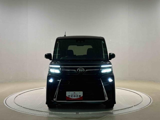 タントカスタムＲＳ　バックカメラ　シートバックテーブルＬＥＤオートライト　パワースライドドアウェルカムオープン機能　電動パーキングブレーキ　運転席助手席シートヒーター　アルミホイール　キーフリーシステム　　オート電動格納式ドアミラー（広島県）の中古車
