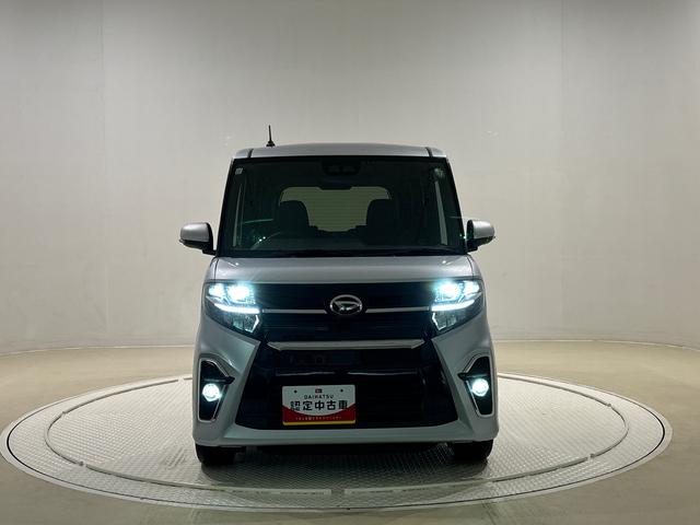 タントカスタムＲＳ　ナビ　バックカメラ　ＥＴＣＬＥＤオートライト　パワースライドドアウェルカムオープン機能　運転席ロングスライドシ−ト　助手席ロングスライド　助手席イージークローザー　運転席助手席シートヒーター　１５インチアルミホイール（広島県）の中古車