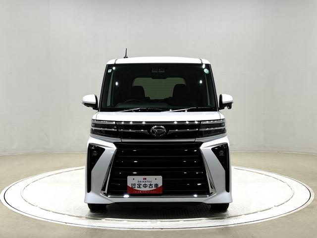タントカスタムＲＳＬＥＤオートライト　パワースライドドアウェルカムオープン機能　電動パーキングブレーキ　運転席助手席シートヒーター　アルミホイール　キーフリーシステム　　オート電動格納式ドアミラー（広島県）の中古車