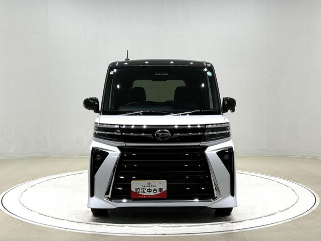 タントカスタムＸ　パノラマモニター対応カメラ　アルミホイールＬＥＤオートライト　パワースライドドアウェルカムオープン機能　電動パーキングブレーキ　運転席助手席シートヒーター　プッシュボタンスタート　キーフリーシステム　　オート電動格納式ドアミラー（広島県）の中古車