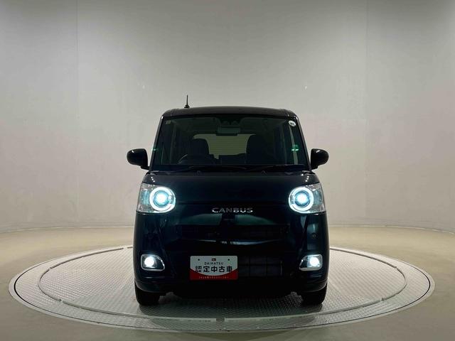 ムーヴキャンバスセオリーＧ　ディスプレイオーディオ　ＥＴＣ　バックカメラＬＥＤオートライト・フォグランプ　電動パーキングブレーキ　プッシュボタンスタート　セキュリティアラーム　バックカメラ　両側パワースライドドアウエルカムオープン機能　オート電動格納式ドアミラー（広島県）の中古車
