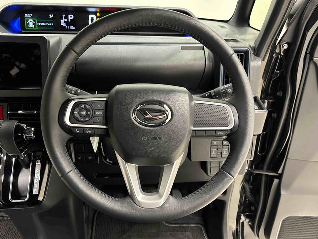 タントカスタムＲＳ　ステアリングスイッチ　バックカメラＬＥＤオートライト　パワースライドドアウェルカムオープン機能　電動パーキングブレーキ　運転席助手席シートヒーター　アルミホイール　キーフリーシステム　　オート電動格納式ドアミラー　オートハイビーム（広島県）の中古車