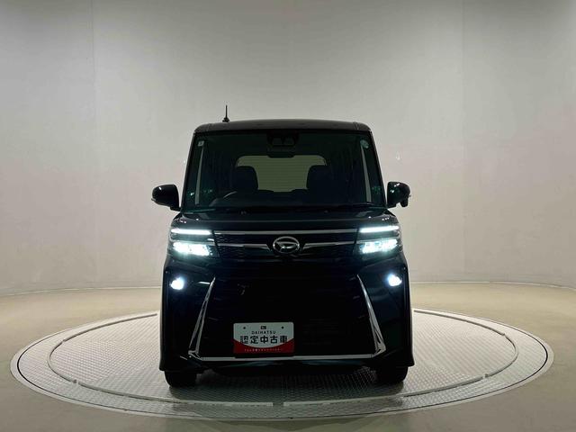 タントカスタムＲＳ　ステアリングスイッチ　バックカメラＬＥＤオートライト　パワースライドドアウェルカムオープン機能　電動パーキングブレーキ　運転席助手席シートヒーター　アルミホイール　キーフリーシステム　　オート電動格納式ドアミラー　オートハイビーム（広島県）の中古車