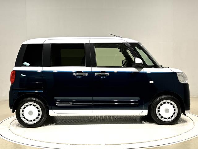 ムーヴキャンバスストライプスＧターボ　２ＷＤ　ＣＶＴ車ＬＥＤヘッドランプ＆フォグランプ　アダプティブクルーズコントロール　両側電動スライドドア　キーフリーシステム　オート格納式電動ドアミラー　運転席・助手席シートヒーター　バックカメラ（広島県）の中古車
