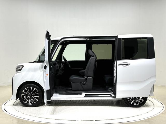 タントカスタムＲＳ　電動パーキングブレーキＬＥＤオートライト　パワースライドドアウェルカムオープン機能　電動パーキングブレーキ　運転席助手席シートヒーター　アルミホイール　キーフリーシステム　　オート電動格納式ドアミラー（広島県）の中古車