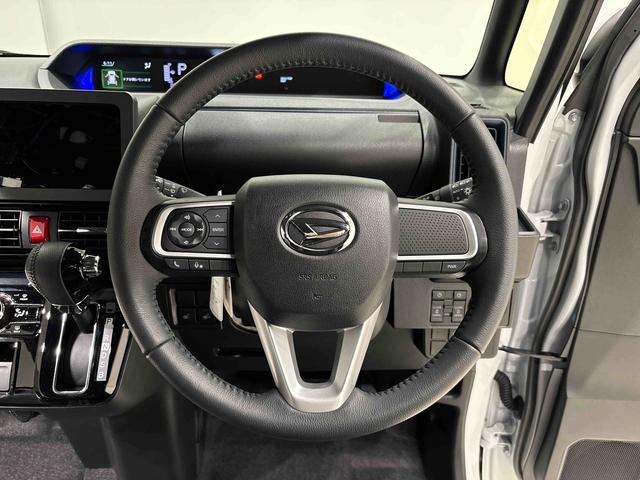 タントカスタムＲＳ　電動パーキングブレーキＬＥＤオートライト　パワースライドドアウェルカムオープン機能　電動パーキングブレーキ　運転席助手席シートヒーター　アルミホイール　キーフリーシステム　　オート電動格納式ドアミラー（広島県）の中古車