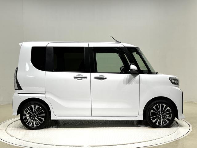 タントカスタムＲＳ　パノラマモニター対応ＬＥＤオートライト　パワースライドドアウェルカムオープン機能　電動パーキングブレーキ　運転席助手席シートヒーター　アルミホイール　キーフリーシステム　　オート電動格納式ドアミラー（広島県）の中古車