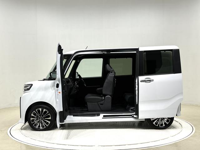 タントカスタムＲＳ　バックカメラ　電動スライドドア　シートヒーターＬＥＤオートライト　パワースライドドアウェルカムオープン機能　オート電動格納式ドアミラー　助手席ロングスライド　助手席イージークローザー　アルミホイール　キーフリーシステム（広島県）の中古車