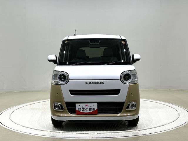 ムーヴキャンバスストライプスＧ　両側電動スライドドア　バックカメラ電動パーキングブレーキブレーキ　オートブレーキホールド機能　運転席・助手席シートヒーター　運転席チルトステアリング　運転席シートリフター　オートライト　キーフリーシステム（広島県）の中古車
