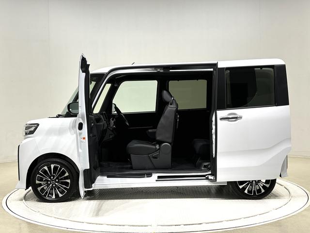 タントカスタムＲＳ　バックカメラ　電動パーキングブレーキＬＥＤヘッドランプ＆フォグランプ　ミラクルオープンドア　キーフリーシステム　オート電動格納ドアミラー　両側電動スライドドア　ＳＲＳサイドエアバッグ＆カーテンシールドエアバッグ　フロントシートヒーター（広島県）の中古車