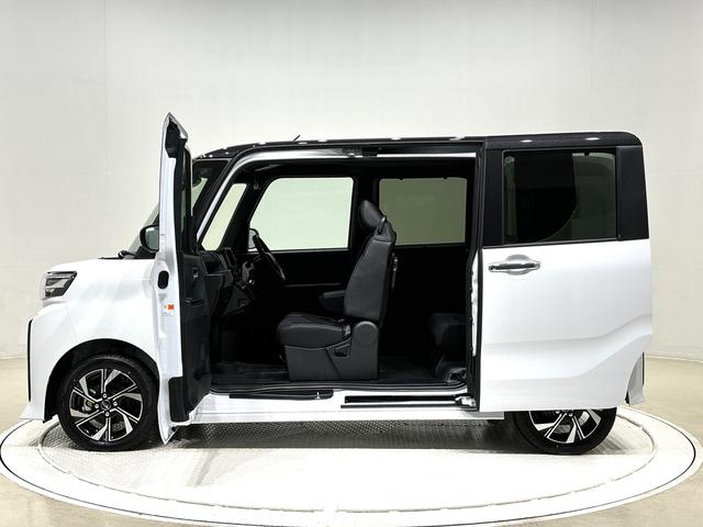 タントカスタムＸ　電動パーキングブレーキＬＥＤオートライト　パワースライドドアウェルカムオープン機能　電動パーキングブレーキ　運転席助手席シートヒーター　アルミホイール　キーフリーシステム　　オート電動格納式ドアミラー（広島県）の中古車