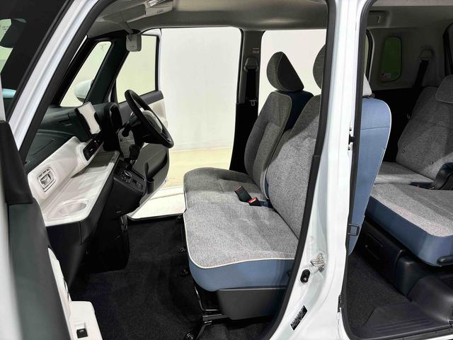 ムーヴキャンバスストライプスＧターボ　ＬＥＤヘッドライト　電動パーキング電動パーキングブレーキブレーキ　オートブレーキホールド機能　運転席・助手席シートヒーター　運転席チルトステアリング　運転席シートリフター　オートライト　キーフリーシステム（広島県）の中古車