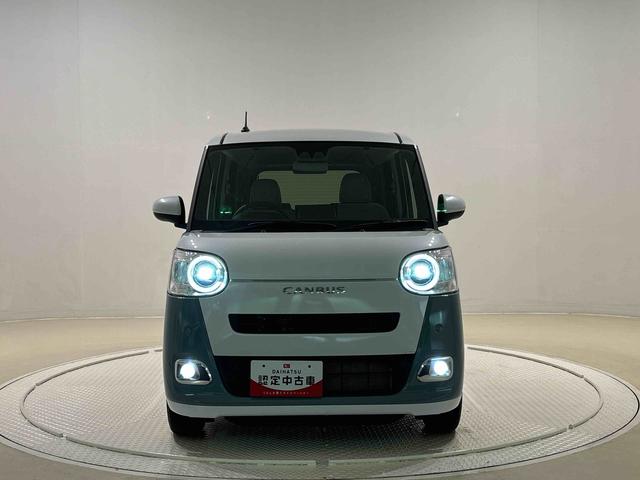 ムーヴキャンバスストライプスＧターボ　ＬＥＤヘッドライト　電動パーキング電動パーキングブレーキブレーキ　オートブレーキホールド機能　運転席・助手席シートヒーター　運転席チルトステアリング　運転席シートリフター　オートライト　キーフリーシステム（広島県）の中古車