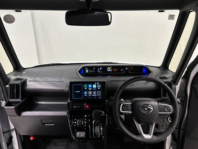タントカスタムＲＳ　ディスプレイオーディオ　ＥＴＣ車載器ＬＥＤオートライト　パワースライドドアウェルカムオープン機能　電動パーキングブレーキ　運転席助手席シートヒーター　アルミホイール　キーフリーシステム　　オート電動格納式ドアミラー（広島県）の中古車