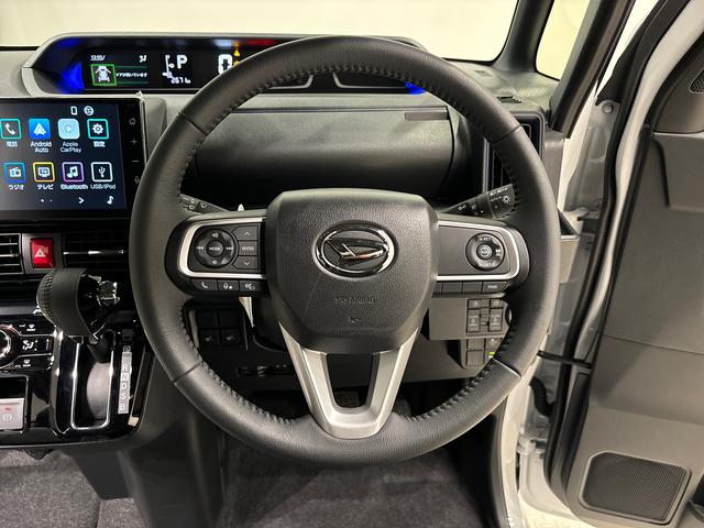 タントカスタムＲＳ　ディスプレイオーディオ　ＥＴＣ車載器ＬＥＤオートライト　パワースライドドアウェルカムオープン機能　電動パーキングブレーキ　運転席助手席シートヒーター　アルミホイール　キーフリーシステム　　オート電動格納式ドアミラー（広島県）の中古車