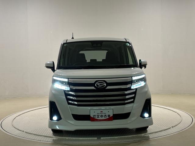 トールカスタムＧ　ターボ　クルーズコントロール　バックカメラ付きＬＥＤヘッドランプ・フォグランプ　　１５インチアルミホイール　オートライト　プッシュボタンスタート　クルーズコントロール　　コーナーセンサー　パワースライドドア　キーフリーシステム（広島県）の中古車