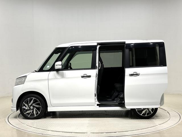 スペーシアカスタムＸＳターボプッシュボタンスタートシステム　運転席シートヒーター　両側電動パワースライドドア　オートライト　盗難警報アラーム（広島県）の中古車