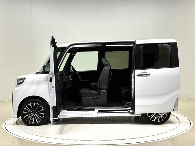 タントカスタムＲＳ　バックカメラ　電動パーキングブレーキＬＥＤオートライト　パワースライドドアウェルカムオープン機能　電動パーキングブレーキ　運転席助手席シートヒーター　アルミホイール　キーフリーシステム　　オート電動格納式ドアミラー（広島県）の中古車