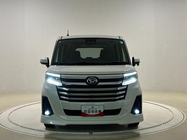 トールカスタムＧ　バックカメラ　クルーズコントロールＬＥＤヘッドランプ・フォグランプ　　アルミホイール　オートライト　プッシュボタンスタート　クルーズコントロール　　コーナーセンサー　パワースライドドア　キーフリーシステム（広島県）の中古車