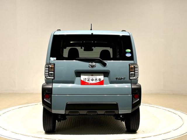タフトＧターボスカイフィールトップ　ＬＥＤオートライト　オートハイビーム　フロントフォグランプ　運転席助手席シートヒーター　プッシュボタンスタート　キーフリー　電動パーキングブレーキ　バックカメラ　アルミホイール（広島県）の中古車